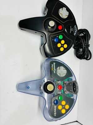 Lot of 2 Generic N64 Controllers: InterAct Superpad 64 and SharkPad Pro 64