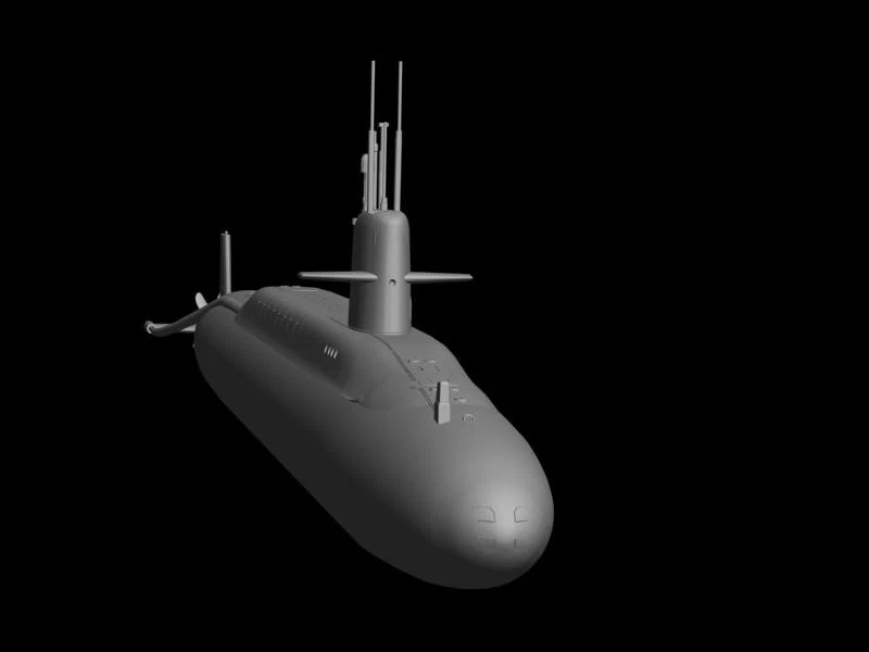 Submarino Benjamin Franklin USS Benjamin Franklin (SSBN-640) escala 1:200 Foto 4 de 4