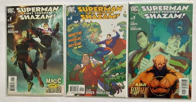 Superman Shazam FIrst Thunder #1 2 3 VF/NM Lot Of 3 2005 Judd Winick DC