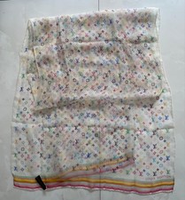 Louis Vuitton Monogram Multicolor Scarf Silk Excellent Used Auth From Japan