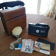 Vintage Polaroid Land Camera Automatic 100 Camera With Case And Accessories