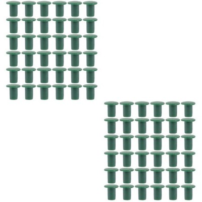  96 PCs Garden Cane Caps Bambusrohr verwenden Topper Protectors Plant Safety