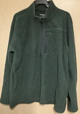 Simms Rivershed 1/4 Zip Fleece Sweater Pullover Mens XXL Forest Green Outdoors 