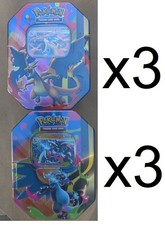 Pokemon Mega Charizard EX Tin Case (6 Tins) Brand New Factory Sealed Tins 