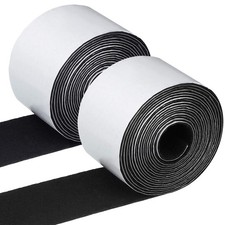 2 Pack 1.96 Inch x 20 Feet Felt Strips with x 20 Feet, Black