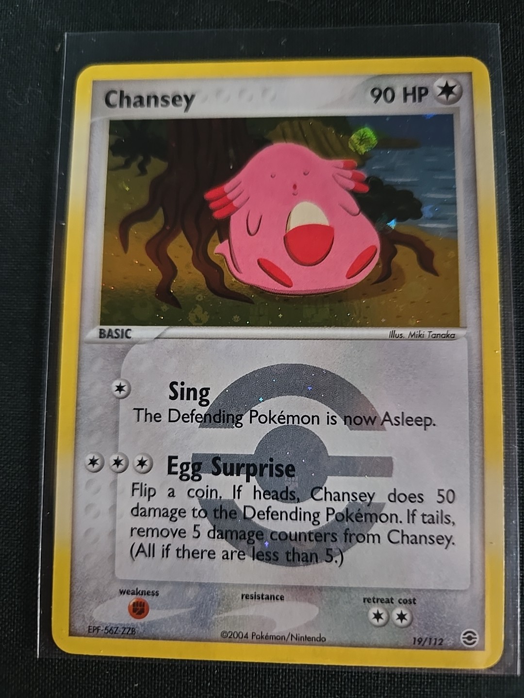 Pokemon TCG: 2004 EX FireRed & LeafGreen Chansey 19/112 Reverse Holo NM
