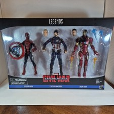 Marvel Legends Civil War  3-pack Captain America  Iron man and Spider-Man.
