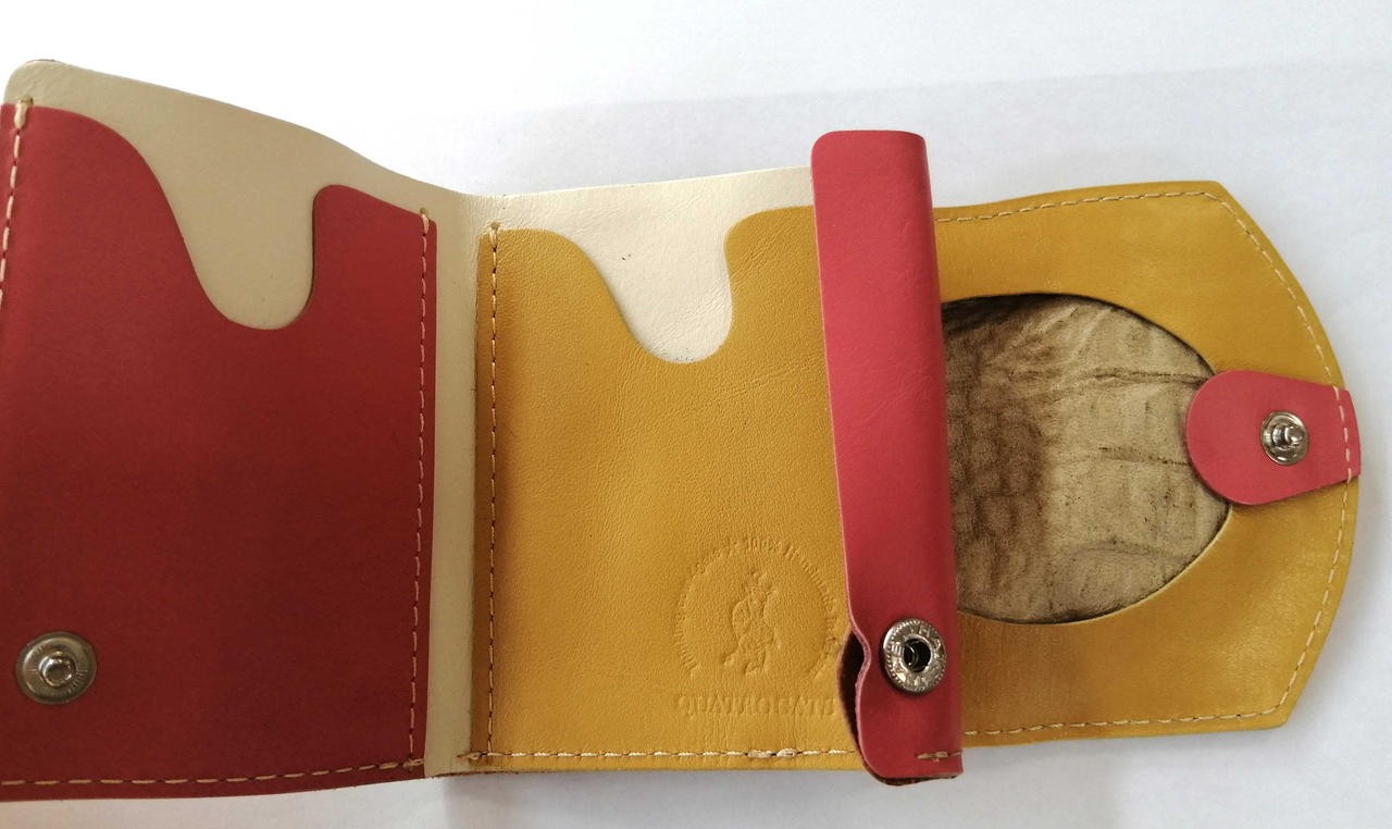 Mini wallet Model Crocodile pattern Small wallet - image 3