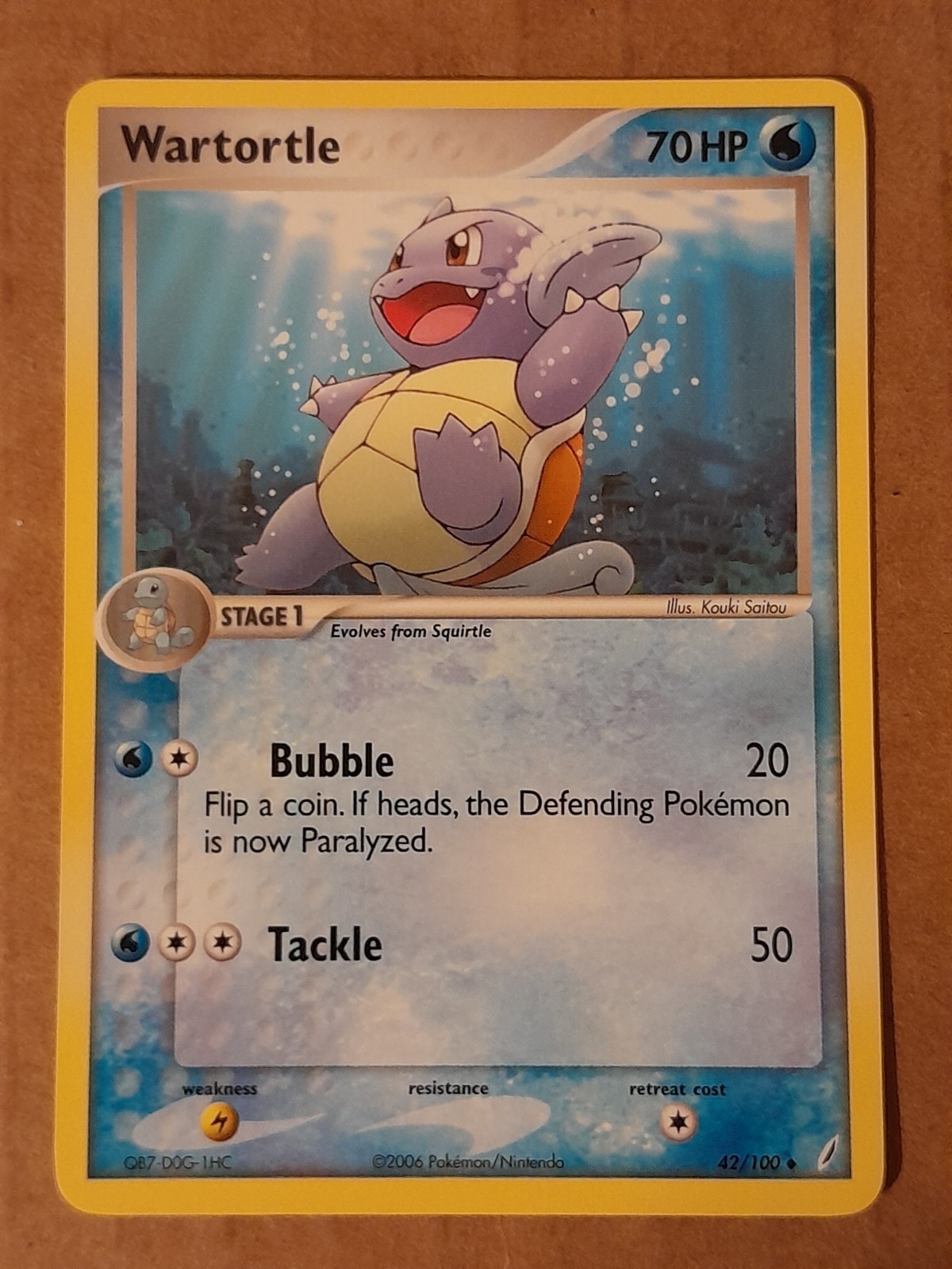 Pokemon Wartortle 42/100 Crystal Guardians NM-MT See Pictures