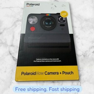 Polaroid maintenant bundle - Caméra noire & Pouch rouge Voyage 006153 NEW SHIPPING