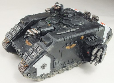 Warhammer 40k Primaris Black Templar Landraider Crusader *gut bemalt*