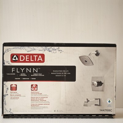 Delta 144768C Flynn Tub & Shower Trim Chrome Finish with Valve 
