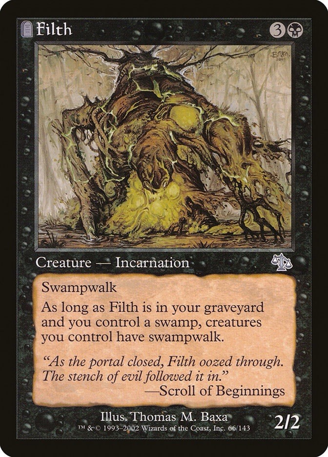MTG x1 FILTH 1x EX-NM Judgment JUD #66 (Free Shipping!) EDH Magic the Gathering