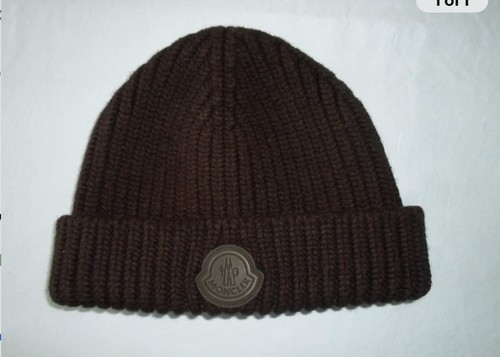 Moncler Berretto Tricot Rib-Knit Beanie 100% Lama/ Wool⚫ Excellent Condition