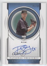2021 Panini National Treasures Rookie Signatures 85/99 Braxton Garrett Auto 9l4