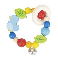 Heimess Elastik Vogel 736050 Greifling Motorik Spielzeug Holz Baby Neu