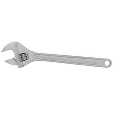 24 Adjustable Wrench Drop Forged Carbon Steel Spanner Chrome Finish