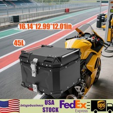 45l Black Motorcycle Top Case Tail Box Waterproof Luggage Scooter Trunk Storage 45l Black Motorcycle Top Case Tail Box Waterproof Luggage Scooter Trunk Storage