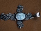 Silver Cross Pendant With Mother of Pearl Made in Mexico  — photo 8