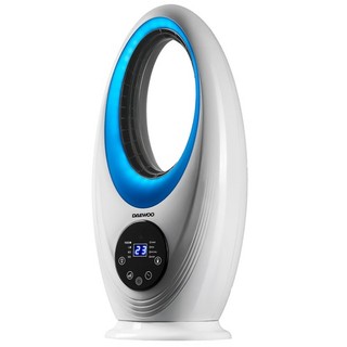 Daewoo 60cm Bladeless Desktop Fan Remote Timer Oscillating White COL1639GE
