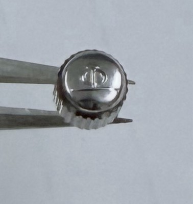 Baume Mercier SS Screw down 3.4mm Crown For Riviera 5231 5131 With Case Tube New