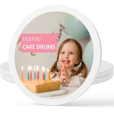 3 PCS 12-Inch Cake Drums Sturdy Cake Boards 1/2" Thick Cardboard Rounds for M