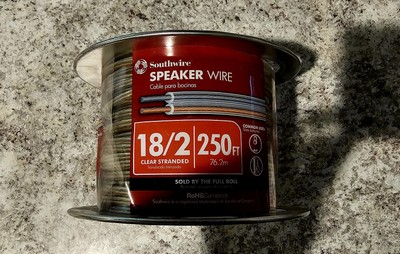 Southwire Speaker Wire 250 ft. 18-Gauge 2-Conductor 18/2 Clear Copper Stranded