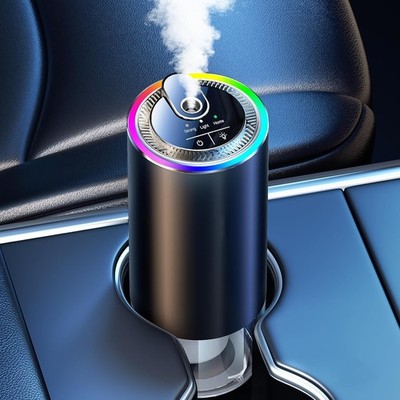 JJii Sung Smart Auto Lufterfrischer Diffusor mit 50ml Ozean Duft, RGB Licht