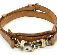 Louis Vuitton Tan Leather Belt with Gold Acce...