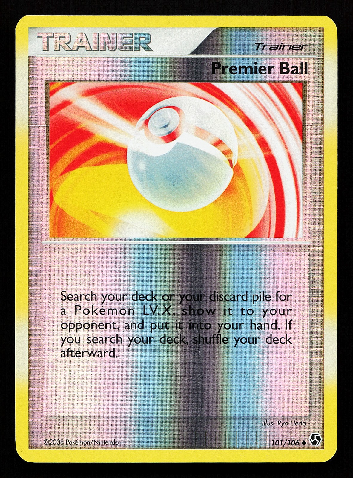 Premier Ball 101/106 Reverse Holo Great Encounters Pokémon Card
