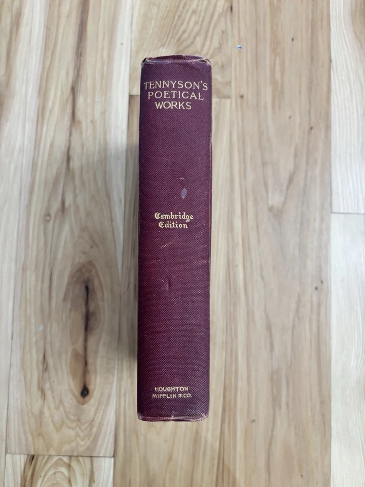 Tennyson's Poetical Works Cambridge Edition. 1898 Antique Book Hardcover  - Image 2 of 4