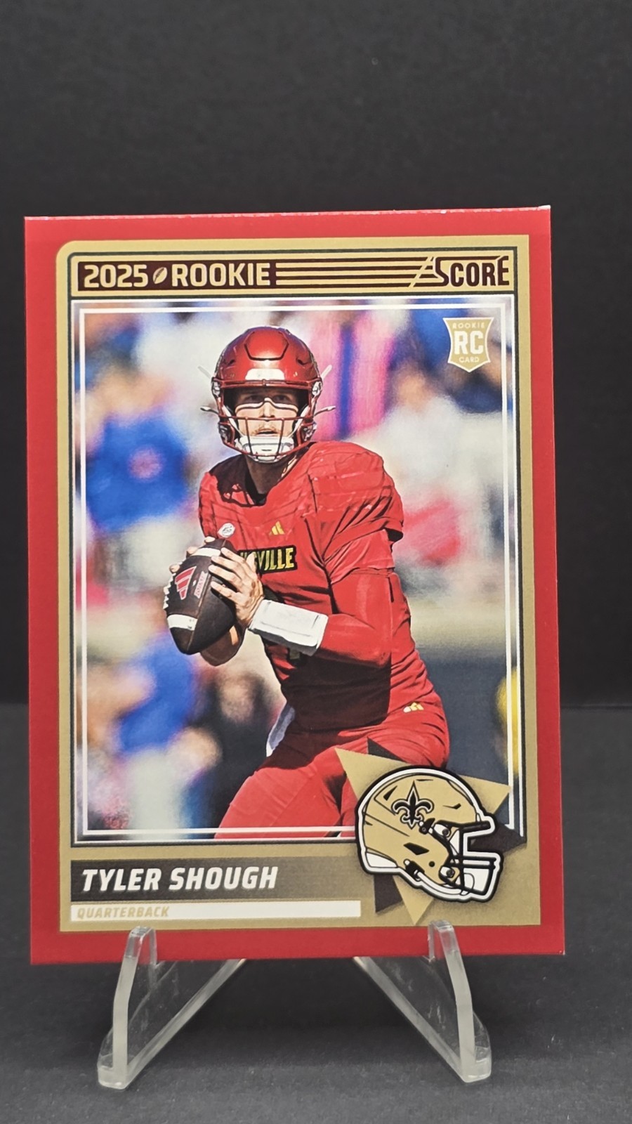 Tyler Shough Red Rookie RC 2025 Panini Score Parallel #71 New Orleans Saints