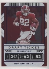 2020 Panini Contenders Draft Picks Draft Ticket Blue Foil Irv Smith Jr #43 0c6