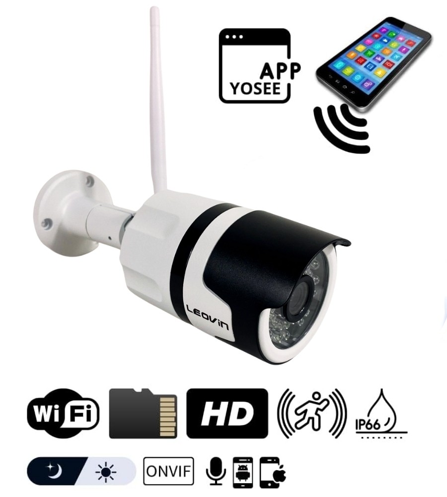 Kit Sorveglianza Yoosee 1A WiFi: Telecamera IP Esterna Notturna
