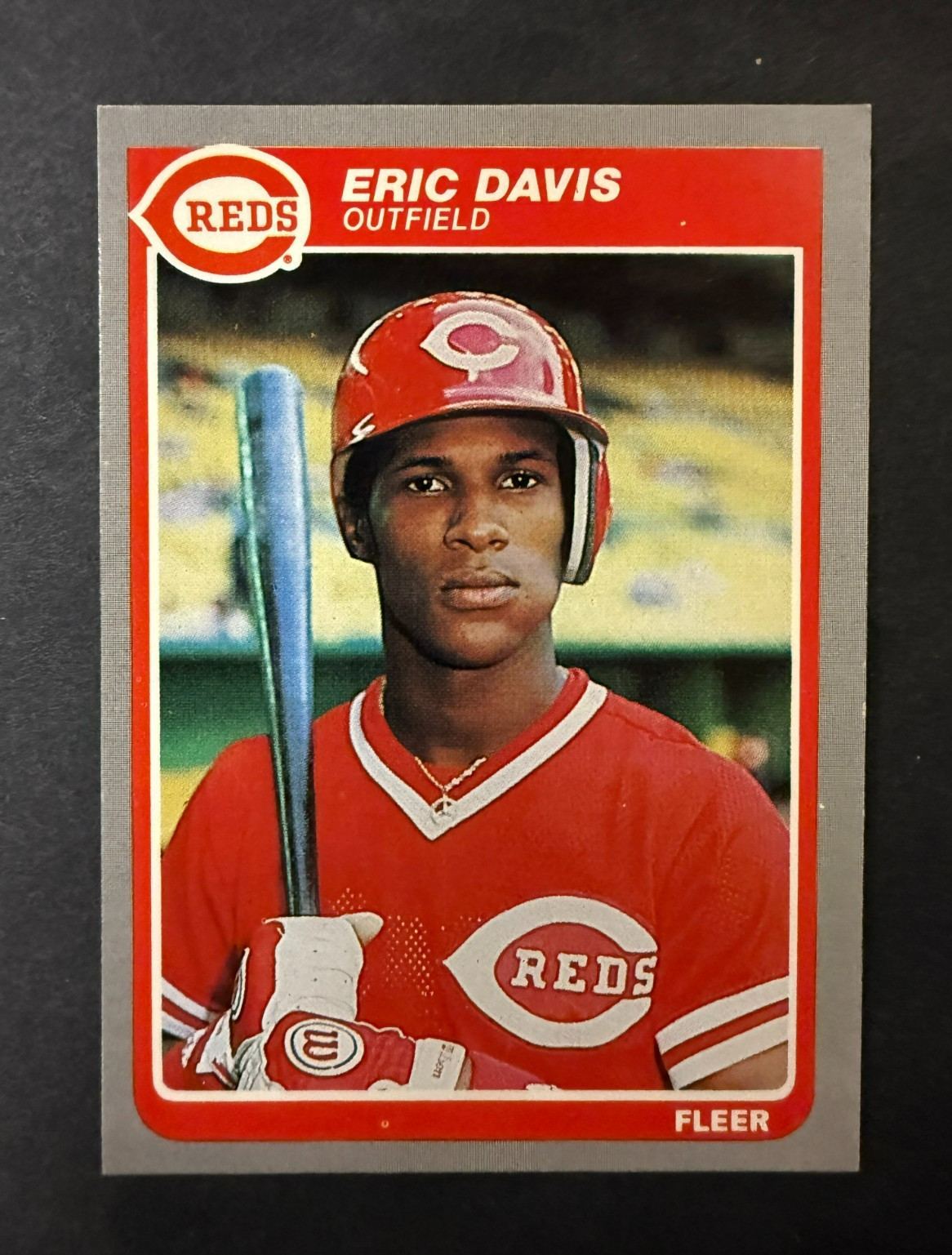 1985 Fleer: Eric Davis, REDS (Rookie) #533