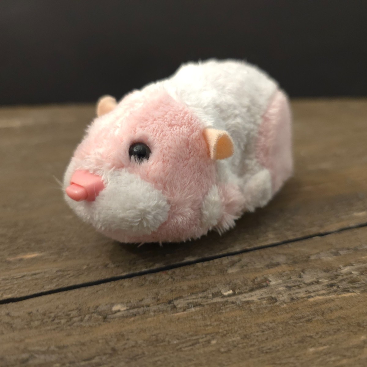 Vintage Zhu Zhu Pets Jilly Hampster Pink White Toy Rare 2008