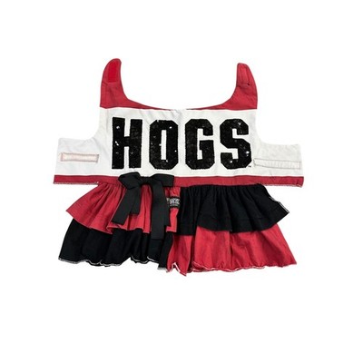 Victoria's Secret Pink HOGS Sequin Dog Dress Pet Outfit Red Black Bow