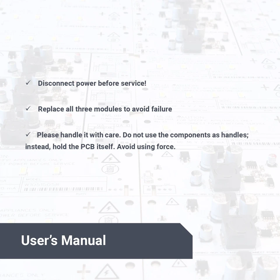 W10515058 y W10515057 Kit de repuesto controlador de luz LED refrigerador avanzado Foto 4 de 4