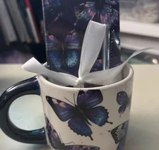 Modern Expressions Butterfly Mug & Notebook Pen Set Self Love Club 21 fl oz