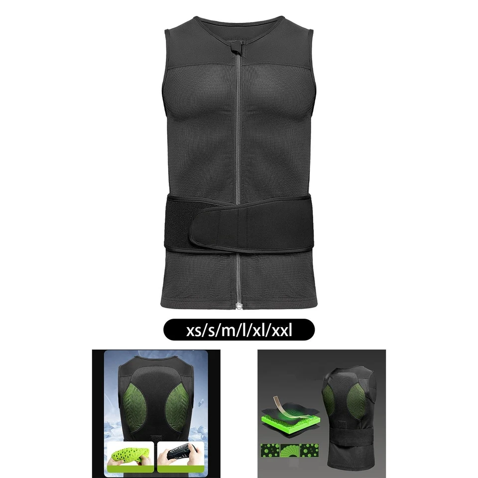 Spine Back Protector Vest Impact Resistant for Snowboard Outdoor Activities - Image 2 of 2