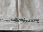 Vintage Hand Embroidered Linen Tablecloth-58”x41”-Detailed & Vivid Embroidery — photo 3