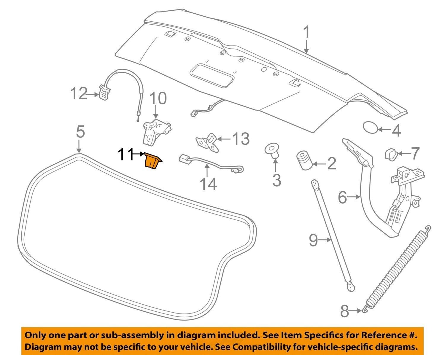 BLACK TRUNK LATCH LOCK COVER FOR GM CHEVY CAMARO 20162019 13509528 eBay