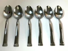 PARADISE by Towle Living Collection Stainless 18/0 Soup Spoon Lot of 6