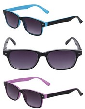 "The Summerville" 3 Pair of Unisex Reading Sunglasses No Bifocal Spring Hinges
