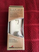 Aspire Cooper Wiring 9549-4DS - Phone/Coax Jack Combo Desert Sand