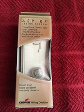 Aspire Cooper Wiring 9549-4DS - Phone/Coax Jack Combo Desert Sand 