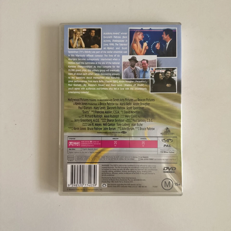 Duets (DVD, 2000) Region 4 - Image 2 of 4