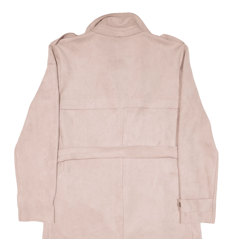 ZEBRA Womens Trench Coat Pink M - Image 4 of 4