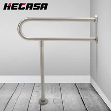 HECASA Stainless Steel Handicap Grab Bars Rails Toilet Handrails Bathroom Safety