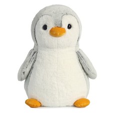 Aurora - PomPom Penguin - 16" Gray Playful Stuffed Animal
